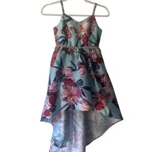 Rare Editions Floral High-Low Tween Dress- Formal, Party, Easter, Dance